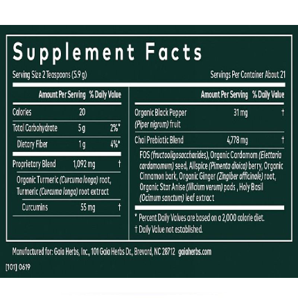 Gaia Herbs - Turmeric Boost Restore - 4.3 oz