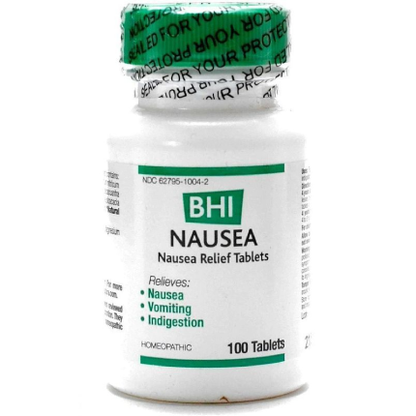 BHI Homeopathics Nausea Relief 100 tabs