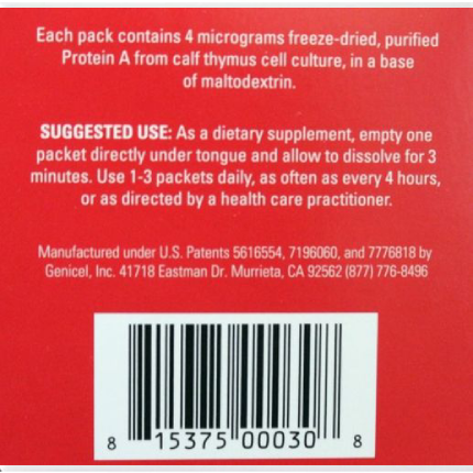 Longevity Science - Proboost Thymic Protein A - 30 pack