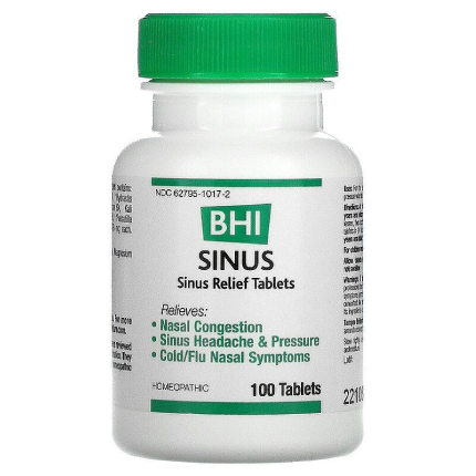 BHI Homeopathics Sinus Relief 100 tabs