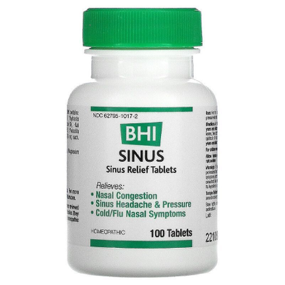 BHI Homeopathics Sinus Relief 100 tabs