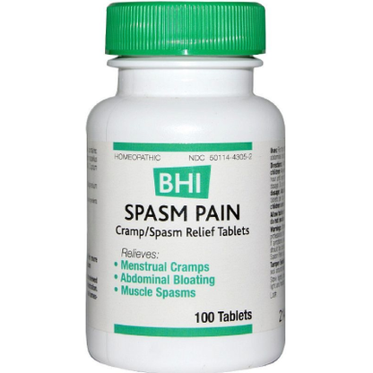 BHI Homeopathics Spasm Pain Relief 100 tabs