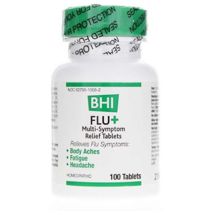 BHI Homeopathics Flu+ Multi Symptom Relief 100 tabs