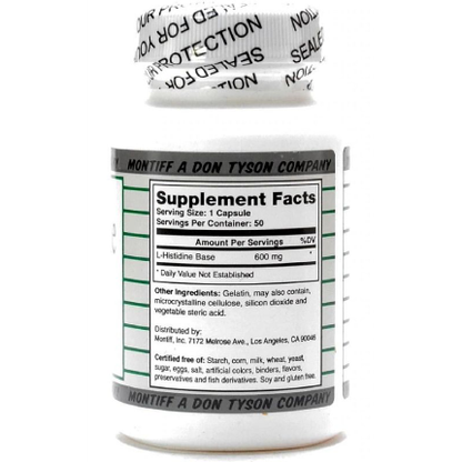 Montiff - Pure L-Histidine - 50 caps
