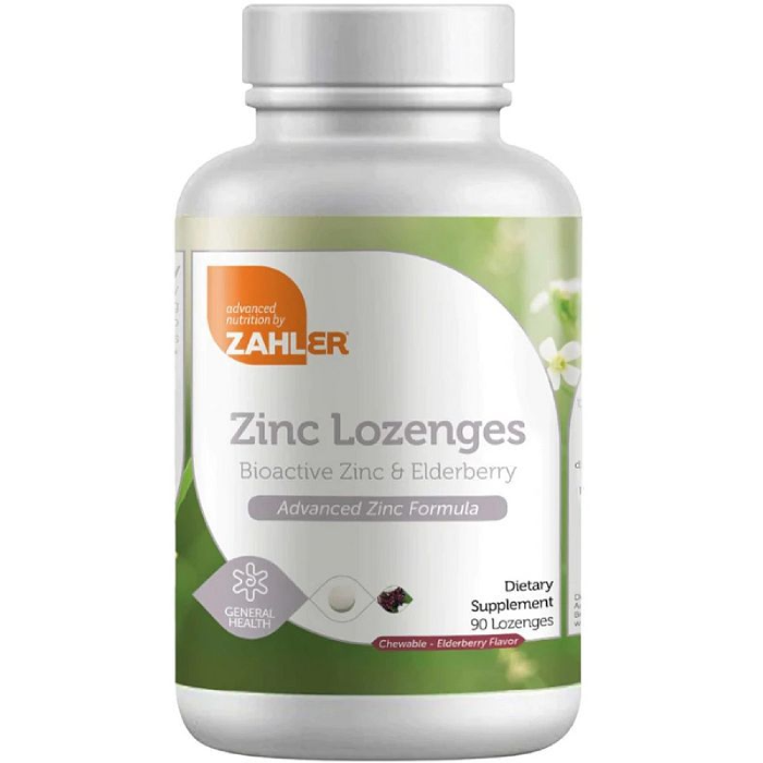 Zahler Zinc + Elderberry Lozenges 90 loz