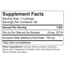 Zahler - Zinc + Elderberry Lozenges - 90 loz