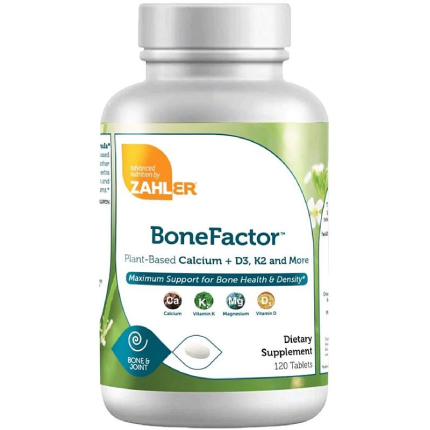 Zahler BoneFactor (with Calcium + D3 & k2) 120 tabs