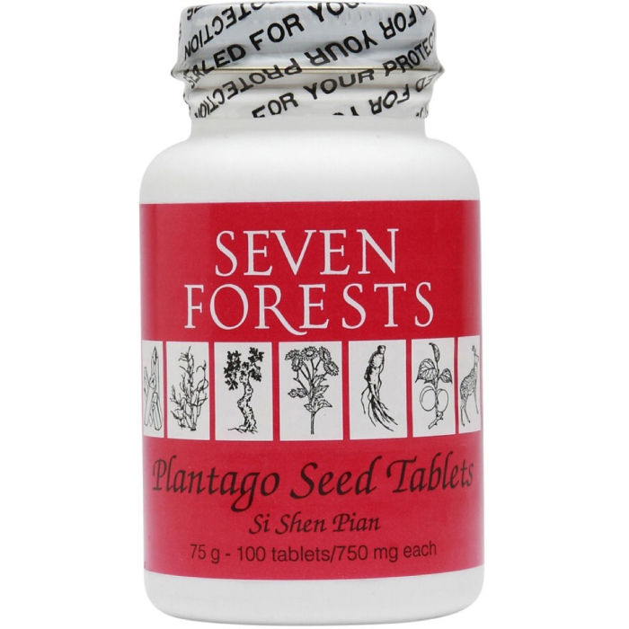 Seven Forests Plantago Seed Tablets 100 tabs