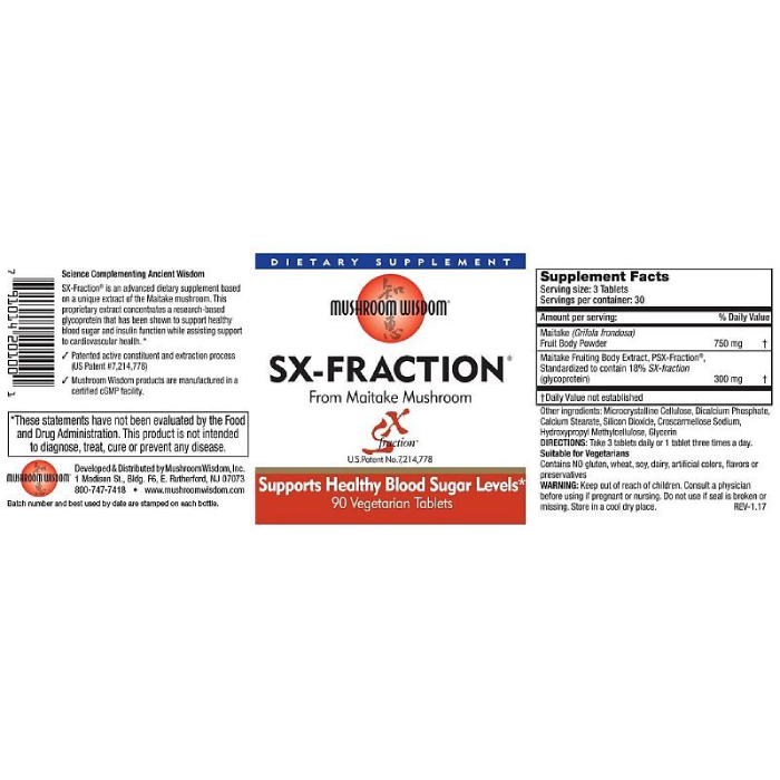 Mushroom Wisdom - SX-Fraction - 90 vtabs