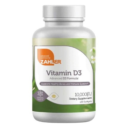 Zahler Vitamin D3 10,000 IU 120 softgels