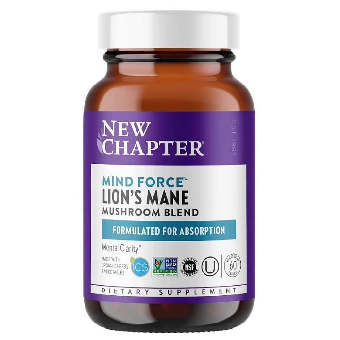 New Chapter Mind Force Lion's Mane Mushroom Blend 60 caps