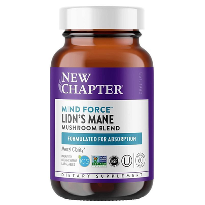New Chapter Mind Force Lion's Mane Mushroom Blend 60 caps