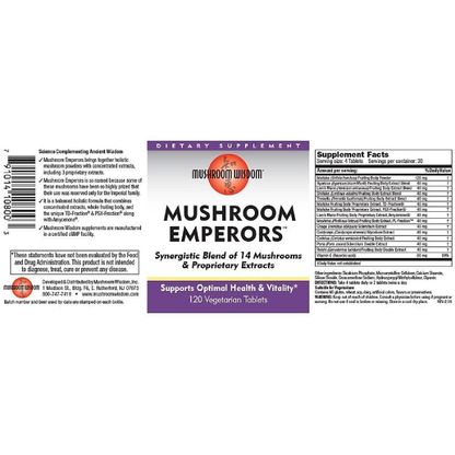 Mushroom Wisdom - Mushroom Emperors - 120 vtabs