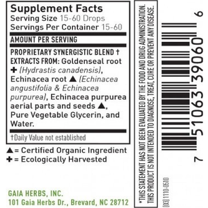 Gaia Herbs Kids - Echinacea Goldenseal - 1 oz