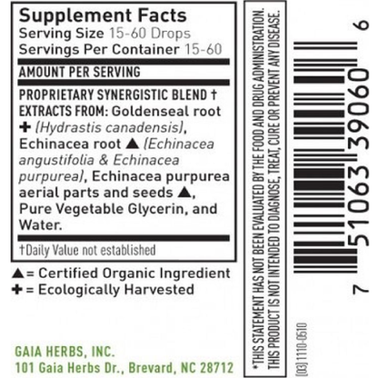 Gaia Herbs Kids - Echinacea Goldenseal - 1 oz