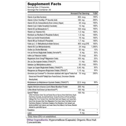 Zahler - Multivitamin Brainfood - 60 caps