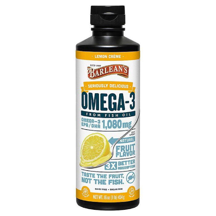 Barlean's Organic Oils Seriously Delicious Omega-3 (Lemon Creme) 16 oz