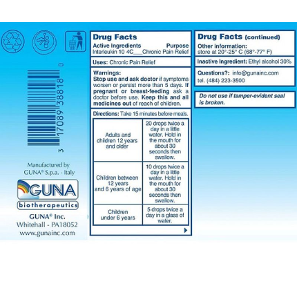 Guna Biotherapeutics - Interleukin 10 - 1 oz