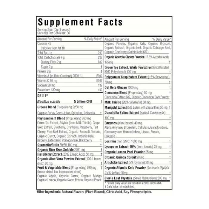 BioPharma Scientific - Nanogreens 10 + Probiotic Strawberry - 10.6 oz