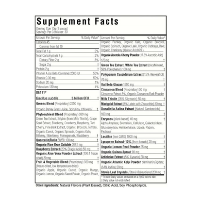 BioPharma Scientific - Nanogreens 10 + Probiotic Strawberry - 10.6 oz