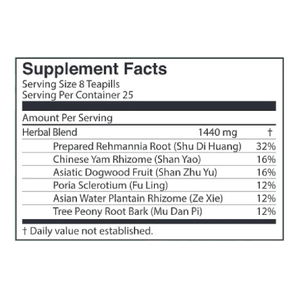Jade Dragon - Liu Wei Di Huang Wan (Six Flavor Tea) - 200 teapills