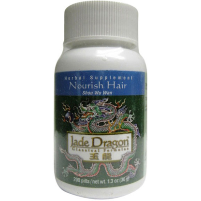 Jade Dragon Shou Wu Wan (Nourish Hair) 200 teapills
