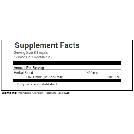 Jade Dragon - Shou Wu Wan (Nourish Hair) - 200 teapills