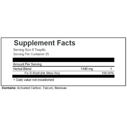 Jade Dragon - Shou Wu Wan (Nourish Hair) - 200 teapills