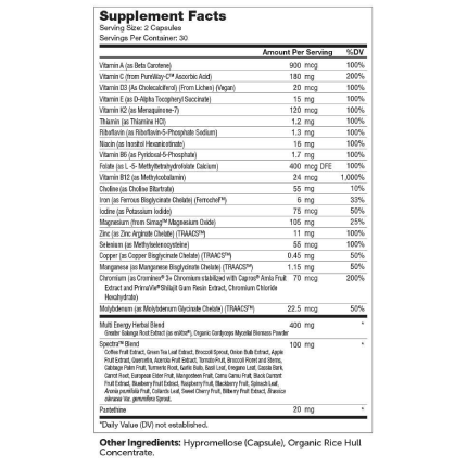 Zahler - Multivitamin Energy - 60 caps