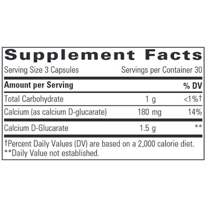 Integrative Therapeutics - Calcium D-Glucarate - 90 caps