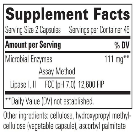 Integrative Therapeutics - Lipase Concentrate-HP - 90 vcaps