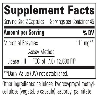 Integrative Therapeutics - Lipase Concentrate-HP - 90 vcaps
