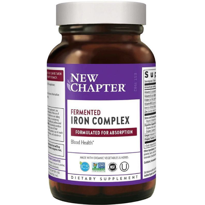 New Chapter Fermented Iron Complex 60 tabs