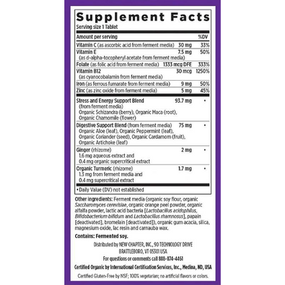 New Chapter - Fermented Iron Complex - 60 tabs