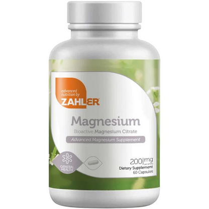 Zahler Magnesium Citrate 200 mg 120 caps