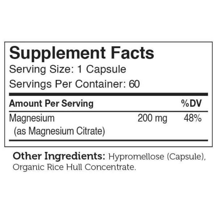 Zahler - Magnesium Citrate 200 mg - 120 caps