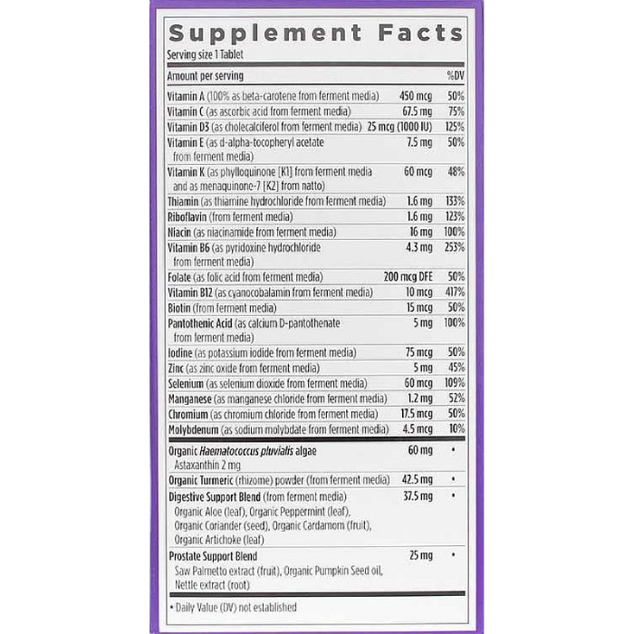 New Chapter - Every Man's One Daily 55+ - 72 tabs