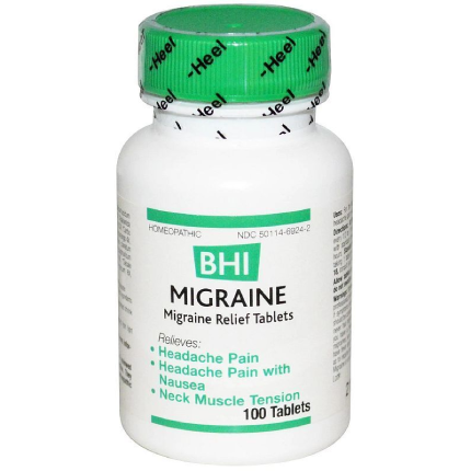 BHI Homeopathics Migraine Relief 100 tabs