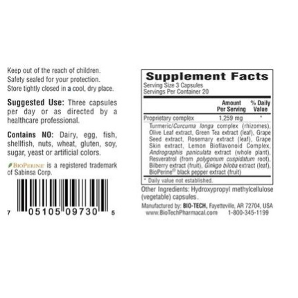 Bio-Tech Pharmacal - Bio-Flav (Flavenoid Formulation) - 60 caps