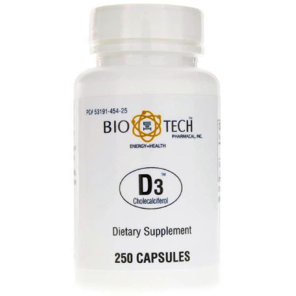 Bio-Tech Pharmacal D3 (1000 IU) 250 caps