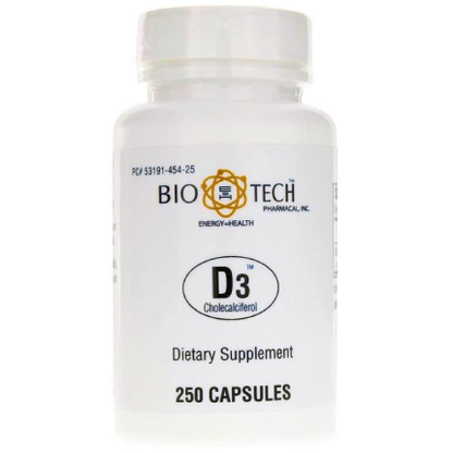 Bio-Tech Pharmacal D3 (1000 IU) 250 caps