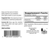Bio-Tech Pharmacal - D3 (1000 IU) - 250 caps