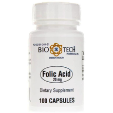 Bio-Tech Pharmacal Folic Acid 20 mg 100 caps