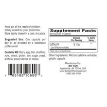 Bio-Tech Pharmacal - Lith-Oro 5 mg - 100 caps