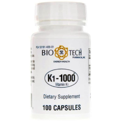 Bio-Tech Pharmacal K1-1000 (Vitamin K1) 100 caps