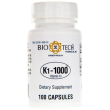 Bio-Tech Pharmacal K1-1000 (Vitamin K1) 100 caps