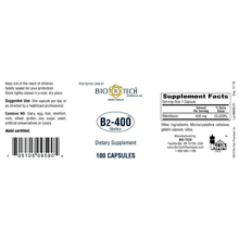 Bio-Tech Pharmacal - B2-400 - 100 caps