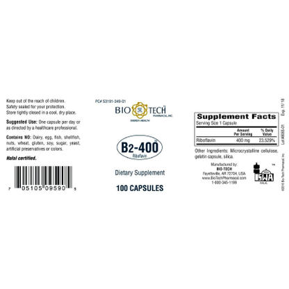 Bio-Tech Pharmacal - B2-400 - 100 caps