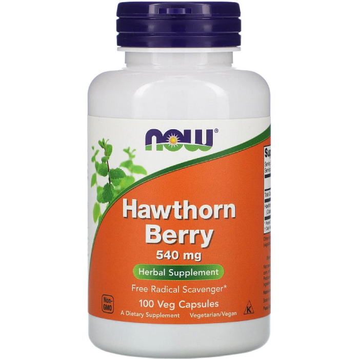 NOW Natural Foods Hawthorn Berry 540 mg 100 vcap
