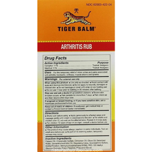 Tiger Balm - Arthritis Rub - 4 fl oz